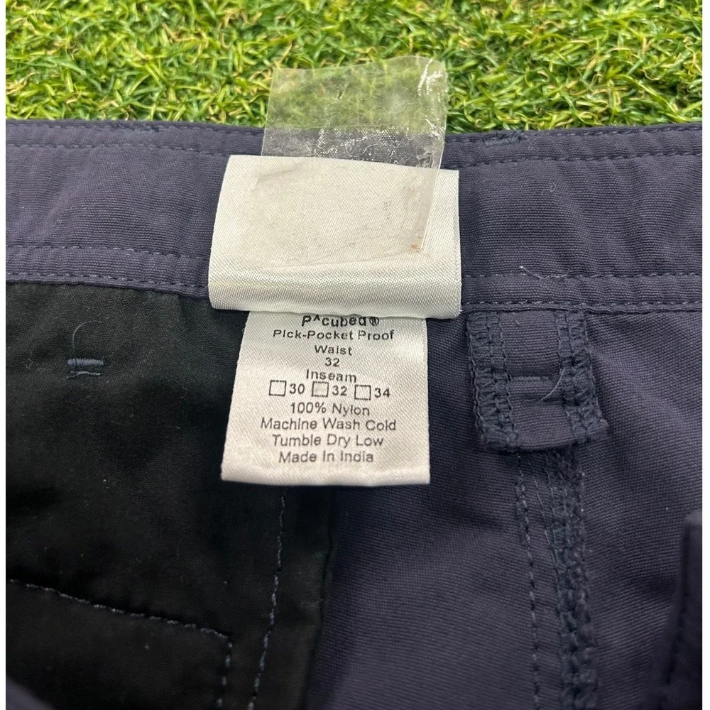 686 P^cubed Pick-Pocket Proof Pants Mens 32x32 Charcoal Grey Nylon Travel Hiking